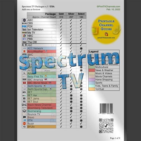 spectrum tv listings|spectrum channel list 2023 printable.